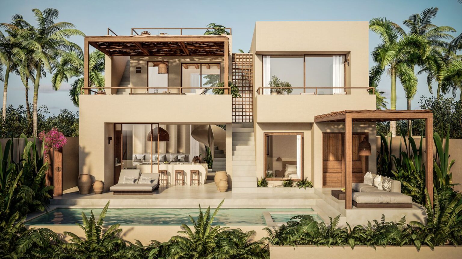 Modern 2-Bedroom Villa in Nyang Nyang with Rooftop & Private Pool ...